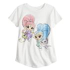 Girls 4-10 Jumping Beans&reg; Shimmer & Shine Watercolor Graphic Tee, Size: 5, White