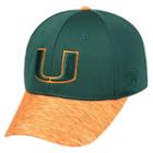 Adult Top Of The World Miami Hurricanes Lightspeed One-fit Cap, Men's, Dark Green