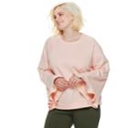 Plus Size Popsugar Bell-sleeve Sweatshirt, Women's, Size: 2xl, Pink