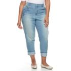 Plus Size Gloria Vanderbilt Amanda Cuffed Ankle Jeans, Women's, Size: 16 W, Blue Other