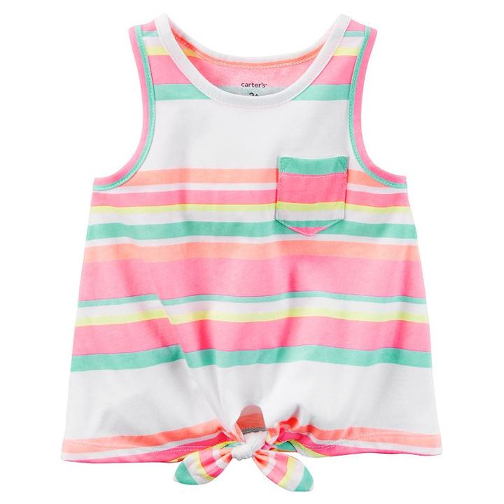 Girls 4-8 Carter's Tie Tank Top, Girl's, Size: 7, Ovrfl Oth