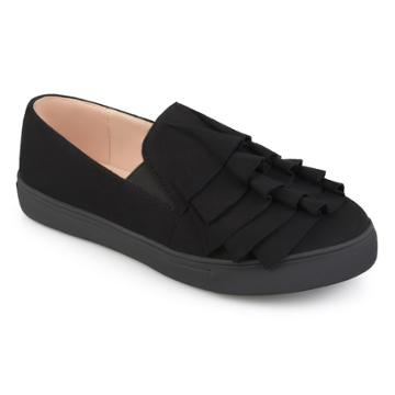 Journee Collection Glint Women's Sneakers, Size: Medium (10), Black