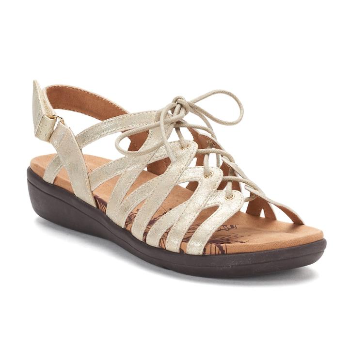 Soft Style By Hush Puppies Paisley Women's Sandals, Size: Medium (8.5), Gold
