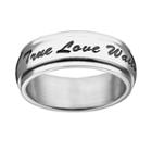 Stainless Steel True Love Waits Spinner Purity Ring, Women's, Size: 11, Grey