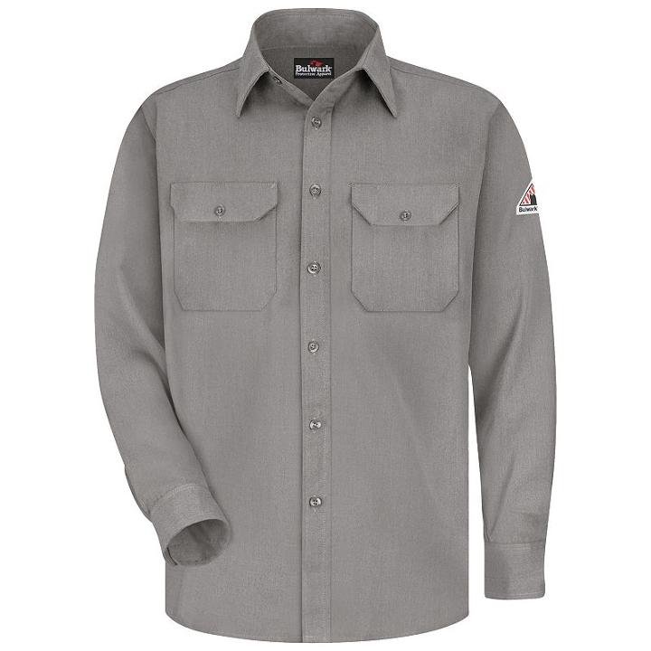 Men's Bulwark Fr Cooltouch2 Uniform Shirt, Size: Xl, Grey