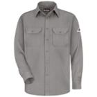 Men's Bulwark Fr Cooltouch2 Uniform Shirt, Size: Xl, Grey