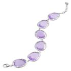 Sterling Silver Lab-created Violet Cat's-eye Bracelet, Women's, Size: 7.5, Purple