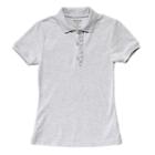Girls 4-16 French Toast School Uniform Short-sleeved Ruffle Polo, Girl's, Size: 7-8, Grey Other
