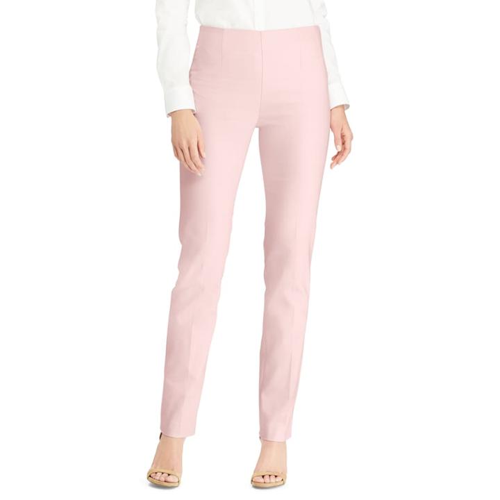 Women's Chaps Straight-leg Pull-on Pants, Size: 6, Pink
