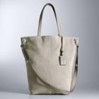 Simply Vera Vera Wang Oakland Suede Tote, Women's, Green