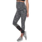 Maternity A:glow Mesh Performance Workout Capri Leggings, Women's, Size: S-mat, Black