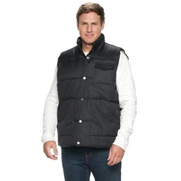 Big & Tall Victory Outfitters Puffer Vest, Men's, Size: Xl Tall, Black
