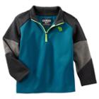 Boys 4-7 Oshkosh B'gosh&reg; Colorblock Quarter-zip Pullover, Boy's, Size: 4, Med Blue