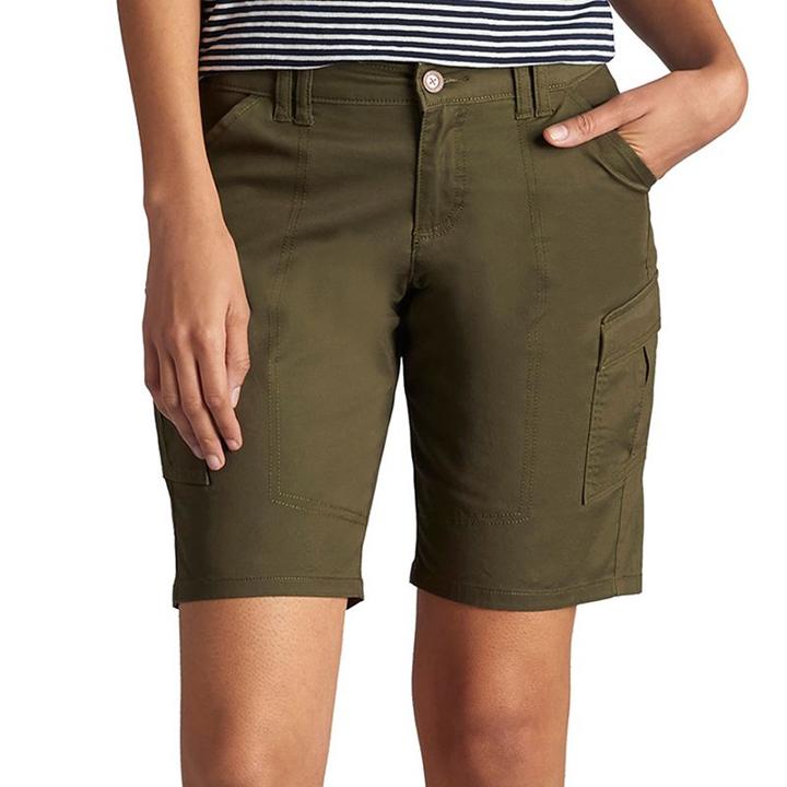 Women's Lee Henley Bermuda Shorts, Size: 10 Avg/reg, Green Oth