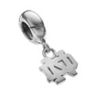 Dayna U Notre Dame Fighting Irish Sterling Silver Logo Charm, Women's, Grey