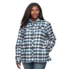 Plus Size Columbia Waverly Mountain Plaid Shirt, Women's, Size: 2xl, Dark Blue