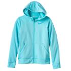Girls 7-16 Nike Therma Fleece-lined Training Hoodie, Size: Medium, Turquoise/blue (turq/aqua)