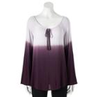 Women's Sonoma Goods For Life&trade; Dip-dye Tee, Size: Xl, Lt Purple