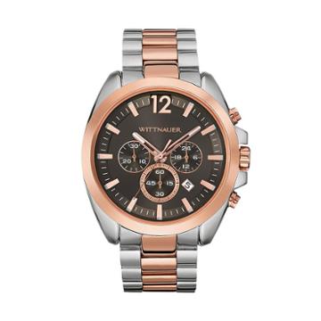Wittnauer Men's Two Tone Stainless Steel Chronograph Watch, Multicolor