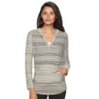 Women's Woolrich Mile Run Ii Southwestern Hoodie, Size: Small, Grey