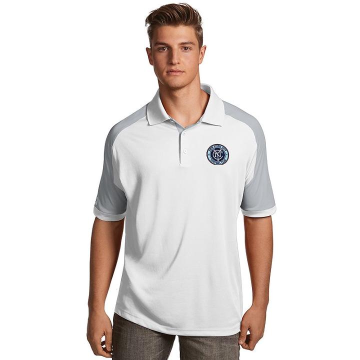 Men's Antigua New York City Fc Century Polo, Size: Small, White