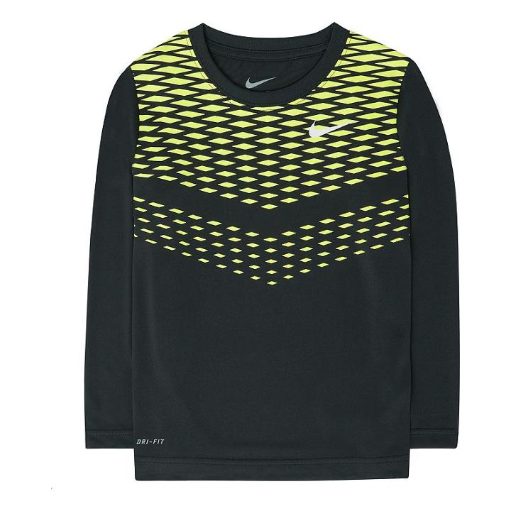 Boys 4-7 Nike Dri-fit Chainlink Tee, Boy's, Size: 4, Grey (charcoal)