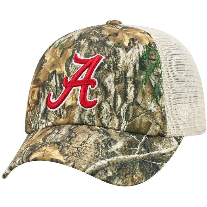 Adult Top Of The World Alabama Crimson Tide Realtree Sentury Cap, Men's, Green