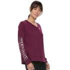 Women's Nike Sportswear Long Sleeve Graphic Top, Size: Xl, Dark Red