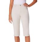 Women's Gloria Vanderbilt Amanda Skimmer Pants, Size: 12, Lt Beige