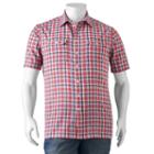 Big & Tall Croft & Barrow&reg; Classic-fit Plaid Seersucker Button-down Shirt, Men's, Size: 3xl Tall, Med Red