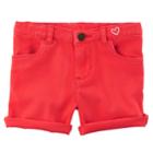 Toddler Girl Carter's Rolled-hem Shorts, Size: 2t, Red