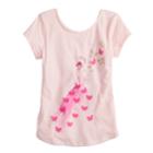 Girls 4-12 Sonoma Goods For Life&trade; Shirttail-hem Graphic Tee, Size: 7, Light Pink