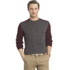 Big & Tall Arrow Classic-fit Colorblock Fleece Sweater, Men's, Size: L Tall, Drk Purple