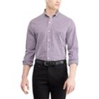 Men's Chaps Regular-fit Stretch Easy-care Button-down Shirt, Size: Medium, Purple