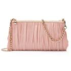 Lc Lauren Conrad Lili Chiffon Pleated Clutch, Women's, Pink