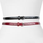 Apt. 9&reg; Skinny Belt Set, Women's, Size: Xl, Black