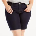 Plus Size Levi's&reg; Perfectly Shaping Jean Bermuda Shorts, Women's, Size: 24 W, Dark Blue