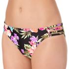 In Mocean Tropic Heat Bikini Bottoms, Size: Xl, Black Floral