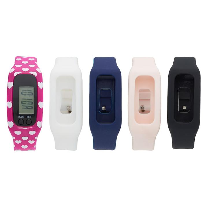 B-fit Women's Activity Tracker & Interchangeable Band Set - Ba2223bk598-078, Size: Large, Multicolor