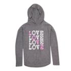 Girls 7-16 Harper & Elliott Hooded Hatchi Graphic Tee, Size: Xs, Grey (charcoal)