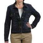 Women's Lee Modern Fit Jean Jacket, Size: Large, Dark Blue