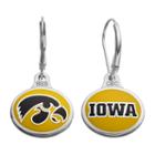 Fiora Sterling Silver Iowa Hawkeyes Team Logo Drop Earrings, Women's, Multicolor