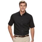 Big & Tall Croft & Barrow&reg; Regular-fit Solid Easy-care Button-down Shirt, Men's, Size: Xl Tall, Black