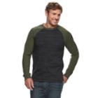 Big & Tall Urban Pipeline&reg; Maxflex Stretch Thermal Regular-fit Raglan Tee, Men's, Size: Xl Tall, Black