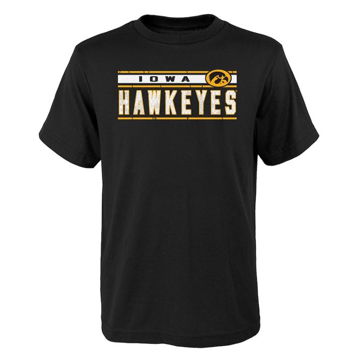Boys' 4-18 Iowa Hawkeyes Regeneration Tee, Size: 16-18, Black