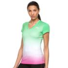 Women's Fila Sport&reg; Ombre Racer V-neck Workout Tee, Size: Large, Brt Green