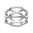Primrose Sterling Silver Woven Ring, Women's, Size: 8, Grey