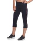 Women's Fila Sport&reg; Flat Piping Capri Leggings, Size: Large, Black
