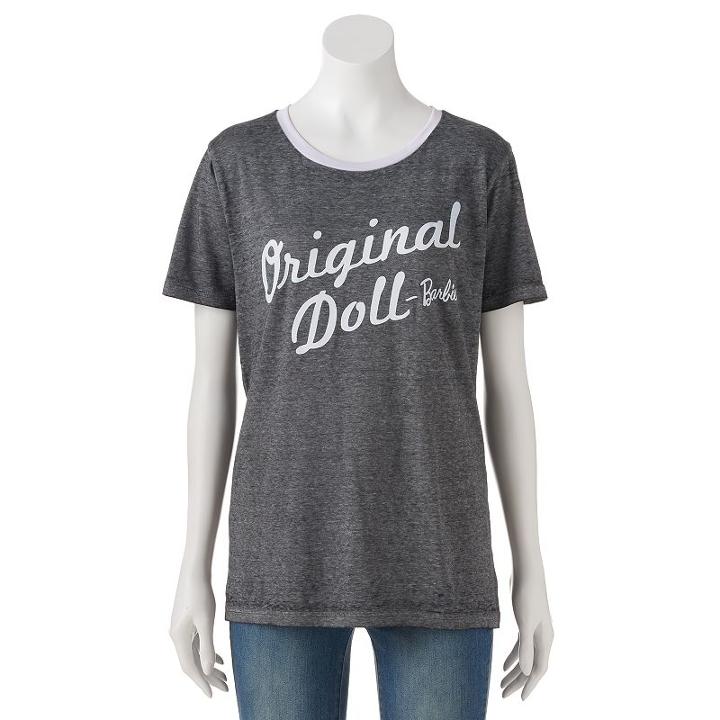 Juniors' Barbie Original Doll Graphic Tee, Girl's, Size: Xs, Black