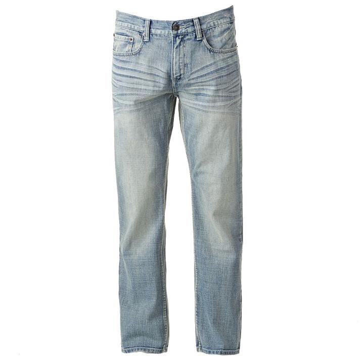 Men's Urban Pipeline&reg; Premium Light Wash Relaxed Straight Jeans, Size: 30x32, Blue